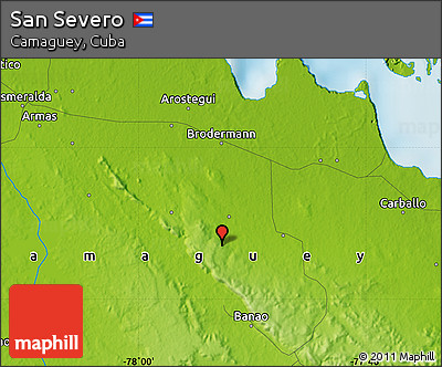 Physical Map of San Severo