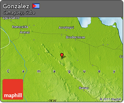 Physical Map of González