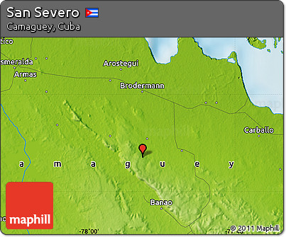 Physical Map of San Severo