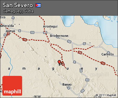 Shaded Relief Map of San Severo