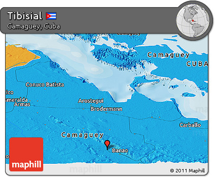 Political Panoramic Map of Tibisial