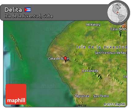 Satellite Map of Delita