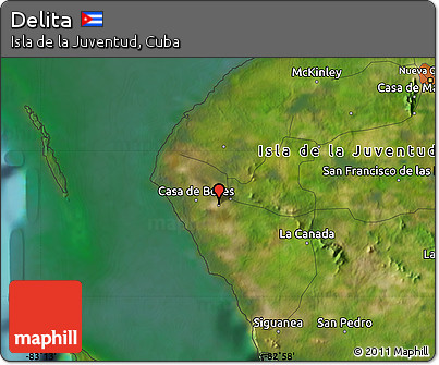 Satellite Map of Delita