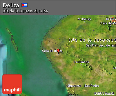 Satellite Map of Delita