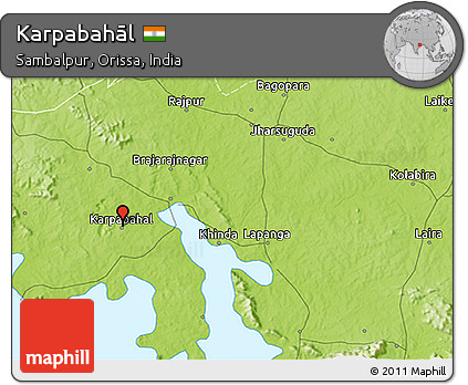 Physical 3D Map of Karpabahāl