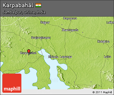 Physical 3D Map of Karpabahāl