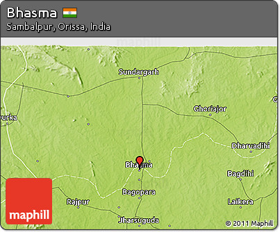 Physical 3D Map of Bhasma