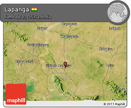 Satellite 3D Map of Lapanga