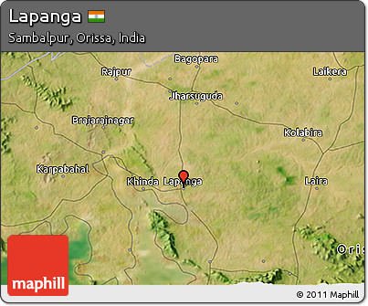 Satellite 3D Map of Lapanga