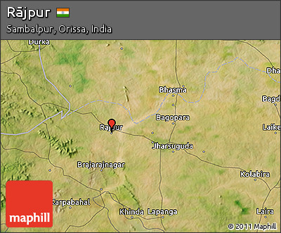 Satellite 3D Map of Rājpur