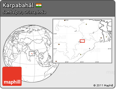 Blank Location Map of Karpabahāl