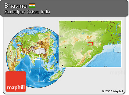 Physical Location Map of Bhasma
