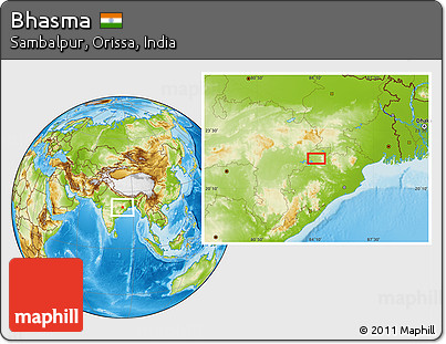 Physical Location Map of Bhasma