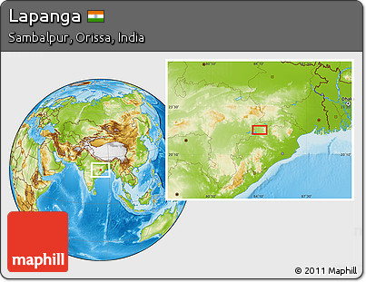 Physical Location Map of Lapanga
