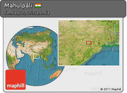 Satellite Location Map of Mahulpāli
