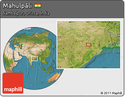 Satellite Location Map of Mahulpāli