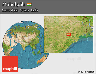 Satellite Location Map of Mahulpāli