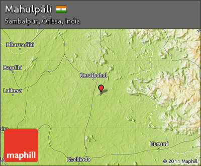 Physical Map of Mahulpāli