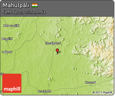 Physical Map of Mahulpāli