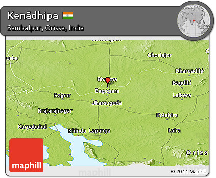 Physical Panoramic Map of Kenādhipa