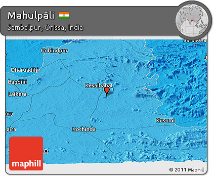 Political Panoramic Map of Mahulpāli