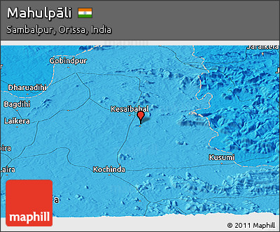 Political Panoramic Map of Mahulpāli
