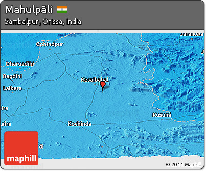 Political Panoramic Map of Mahulpāli
