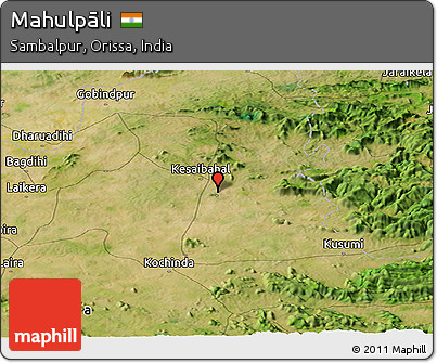 Satellite Panoramic Map of Mahulpāli