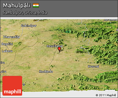 Satellite Panoramic Map of Mahulpāli