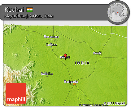 Physical 3D Map of Kuchai