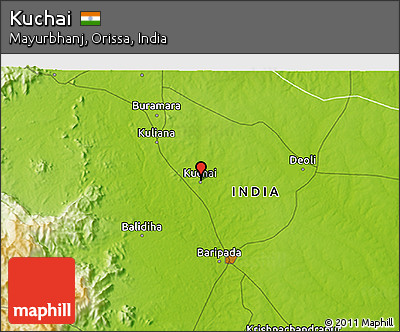 Physical 3D Map of Kuchai
