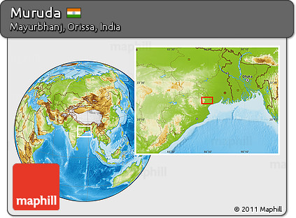 Physical Location Map of Muruda