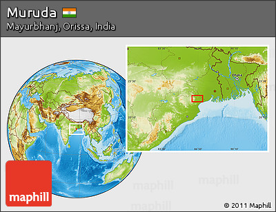 Physical Location Map of Muruda