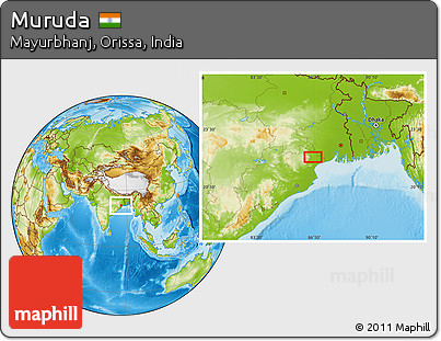 Physical Location Map of Muruda