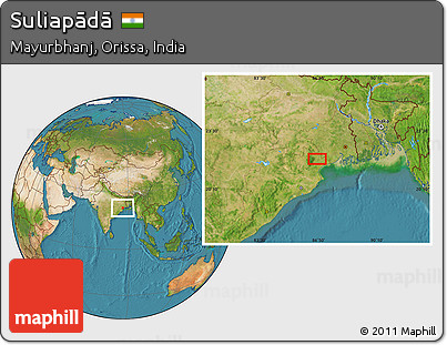 Satellite Location Map of Suliapādā