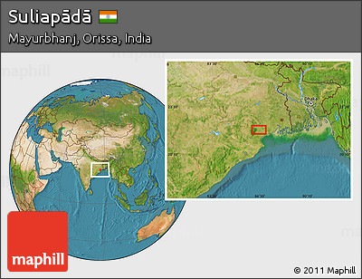 Satellite Location Map of Suliapādā