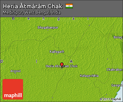 Physical Map of Heria Ātmārām Chak