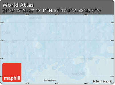 Political Map of the Area around 21° 53' 23" N, 89° 10' 30" W