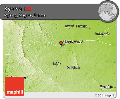 Physical 3D Map of Kyetsa