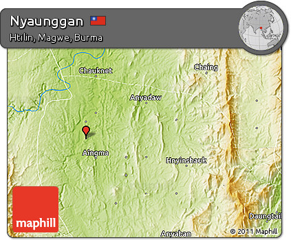 Physical 3D Map of Nyaunggan