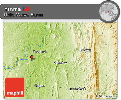 Physical 3D Map of Yinma