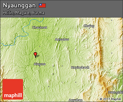 Physical 3D Map of Nyaunggan