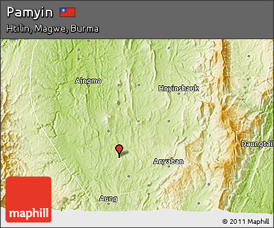 Physical 3D Map of Pamyin