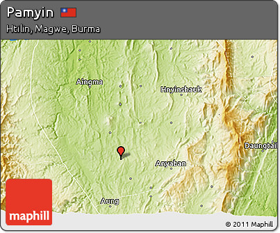 Physical 3D Map of Pamyin