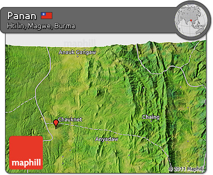 Satellite 3D Map of Panan