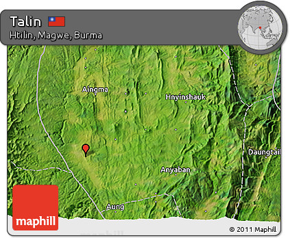 Satellite 3D Map of Talin