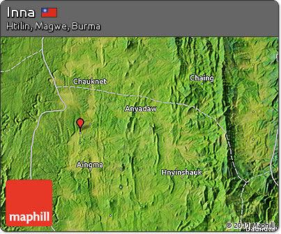 Satellite 3D Map of Inna