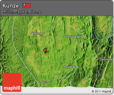 Satellite 3D Map of Kunzè