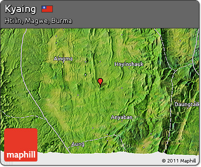 Satellite 3D Map of Kyaing