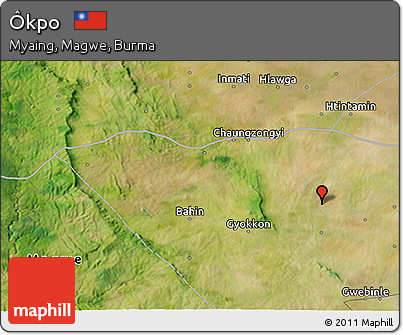Satellite 3D Map of Ôkpo